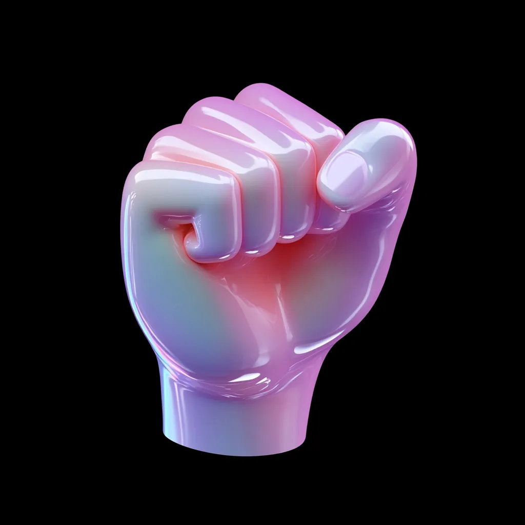 Gradient fist icon