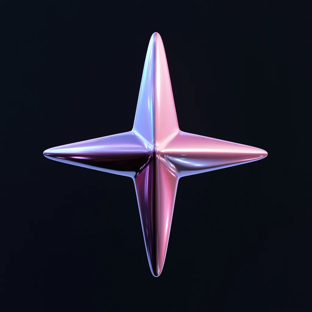 Metallic star icon