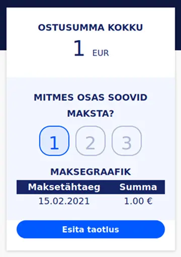 BuyPlan MVP — first screen, 2021