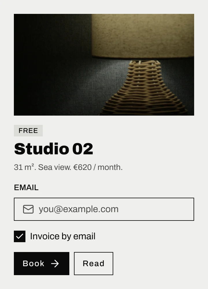 One card in the Brutalist brand